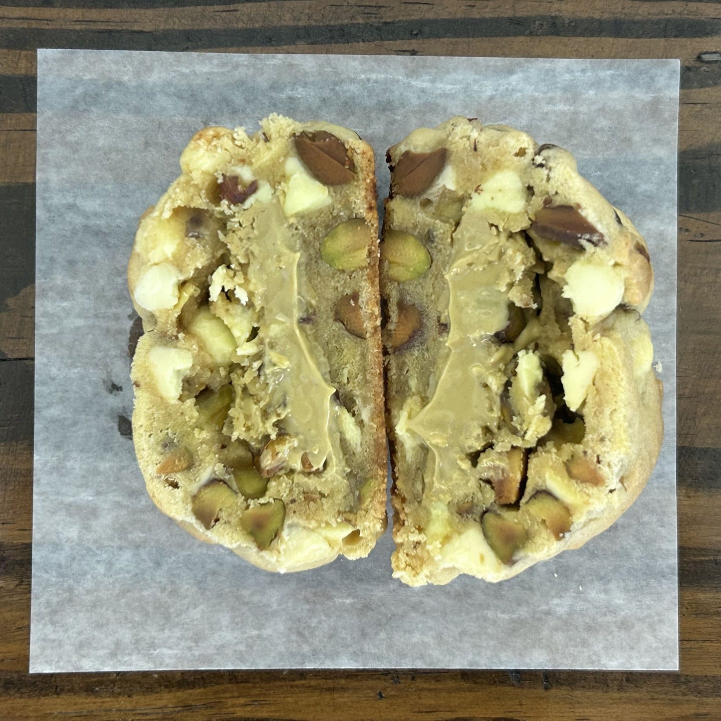 STACKED AND BAKED - NY STYLE COOKIES - STACKED COOKIES - PISTACHIO COOKIE - PISTACHIO CREAM