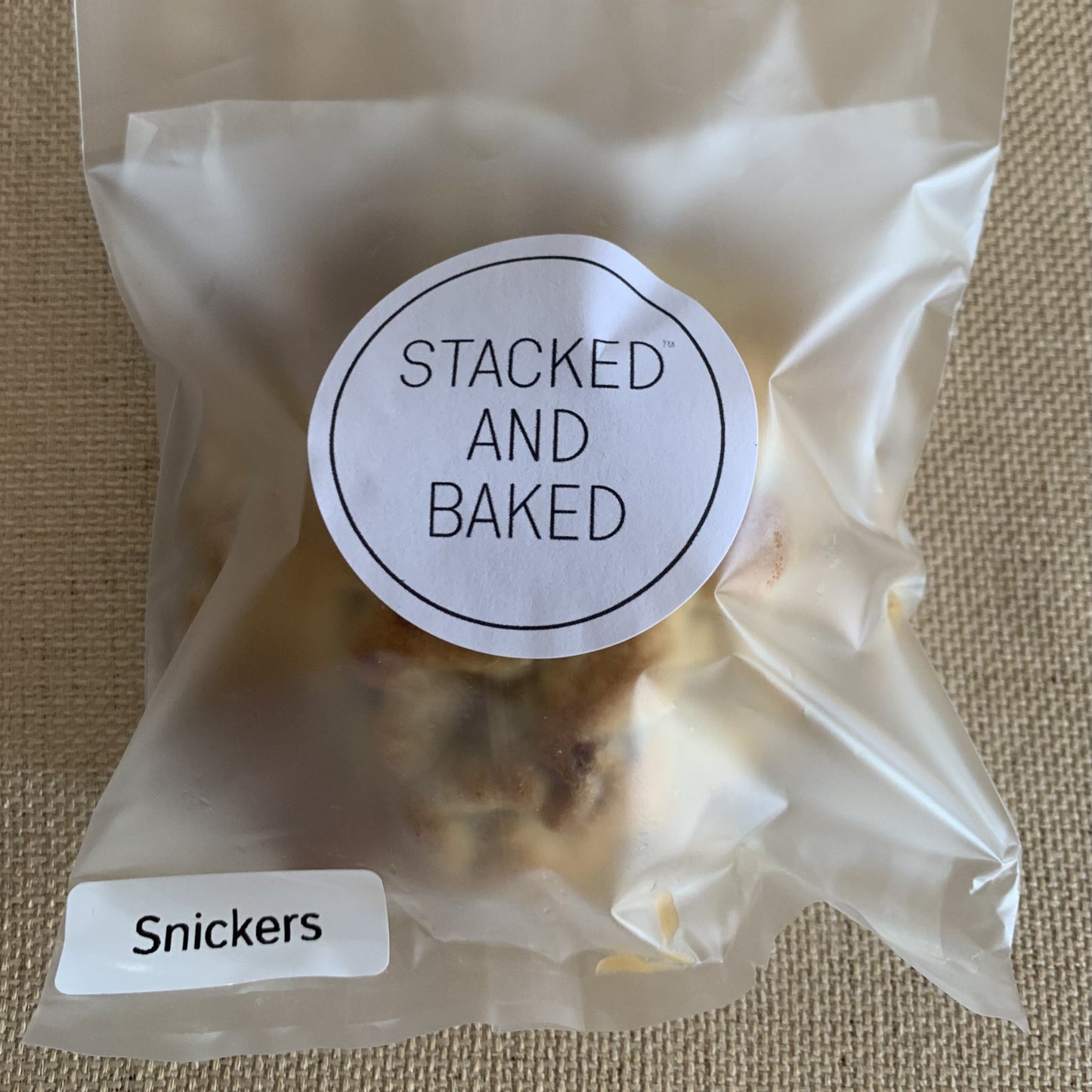 STACKED AND BAKED - NY STYLE COOKIES - STACKED COOKIE C - STACKED - SNICKERS COOKIE