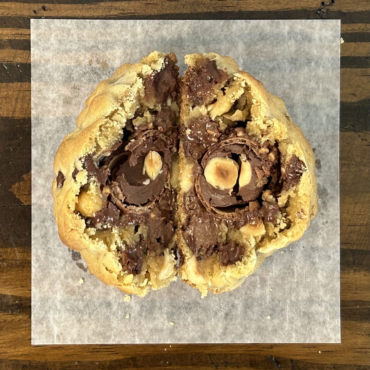 STACKED AND BAKED - NY STYLE COOKIES - STACKED COOKIES - VANILLA COOKIE - FERRERO ROCHER