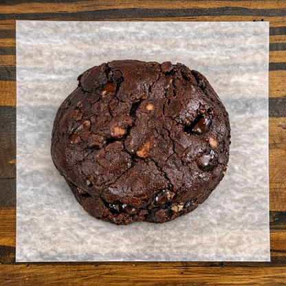 STACKED AND BAKED - NY STYLE COOKIES - STACKED COOKIES - DOUBLE CHOCOLTE - DUBAI PASTE- ROASTED KATAIFI DOUGH - PISTACHIO CREAM