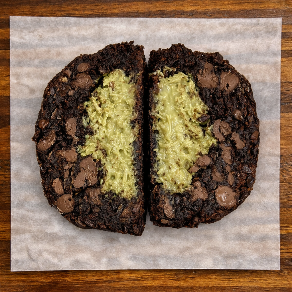 STACKED AND BAKED - NY STYLE COOKIES - STACKED COOKIES - DOUBLE CHOCOLTE - DUBAI PASTE- ROASTED KATAIFI DOUGH - PISTACHIO CREAM