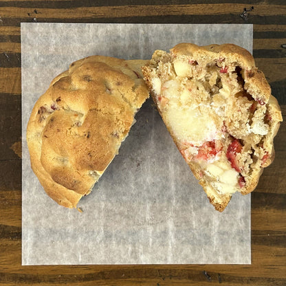 STACKED AND BAKED - NY STYLE COOKIES - STACKED COOKIES - STRAWBERRY - STRAWBERRY SHORTCAKE COOKIE