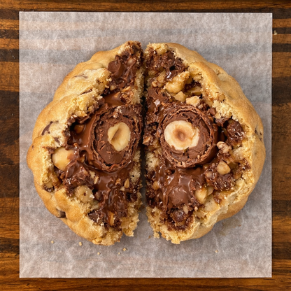 STACKED AND BAKED - NY STYLE COOKIES - STACKED COOKIES - VANILLA COOKIE - FERRERO ROCHER